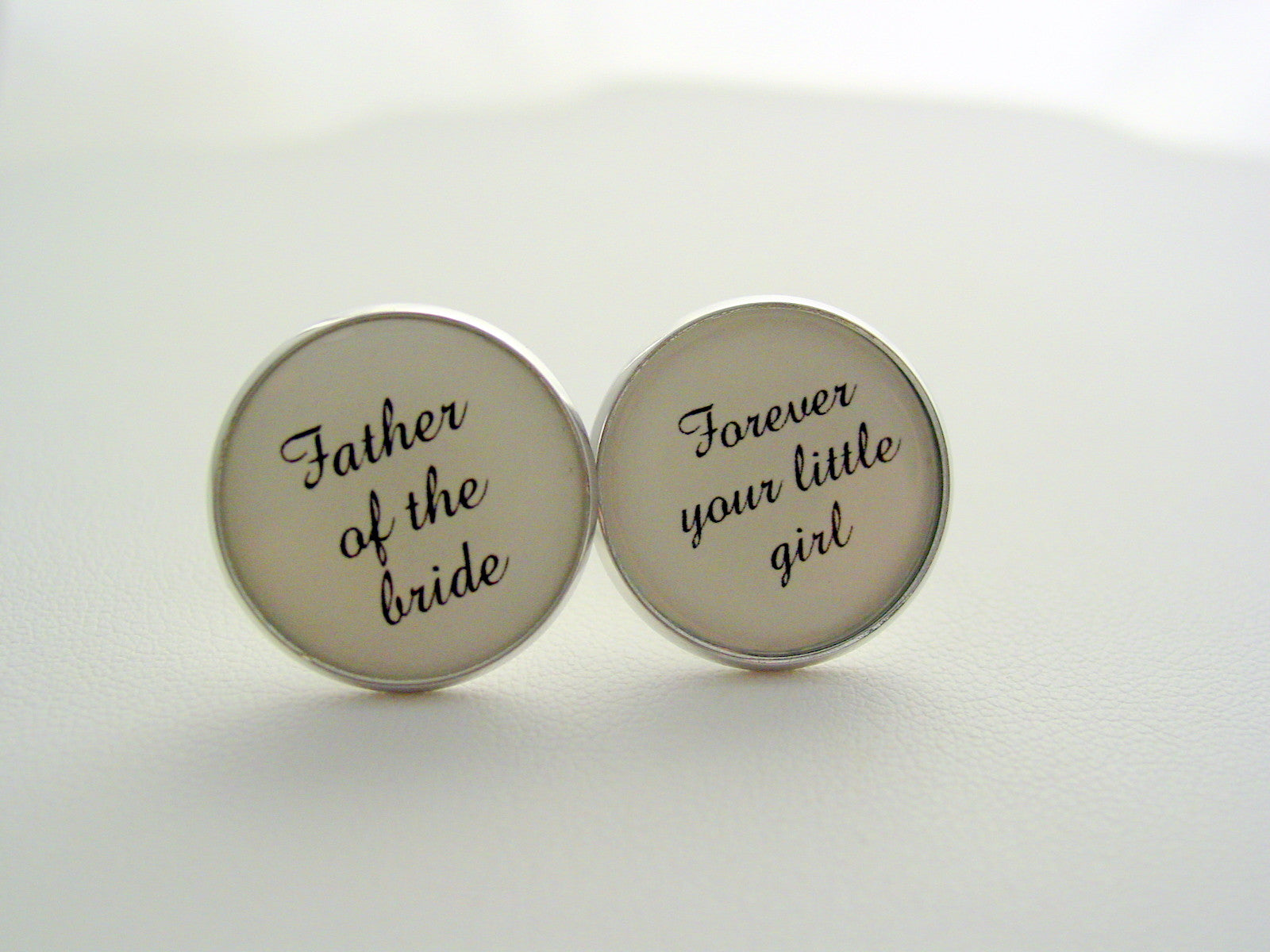 Wedding Gift Father Of The Bride Forever Your Little Girl Cufflinks