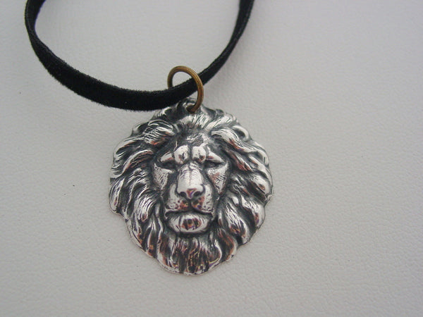 Witches of East End Freya's Silver Oxidized Finish Lion Talisman Necklace Witches of East End