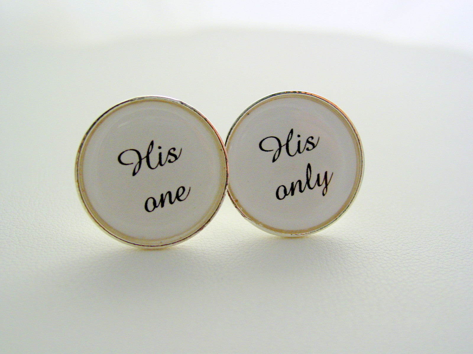 Wedding Gift From Bride To Groom His One His Only Cufflinks Dress Clips