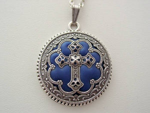 Unique Victorian Filigree Cross Pendant, Victorian Cross Necklace, Unique Christian Necklace, Religious Pendant