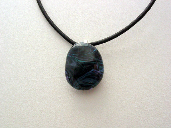 River Rock Jewelry Wearable Fluid Art Necklace Original Alaskan Rock Organic Jewelry Dirty Pour Necklace With Chain (RR4)
