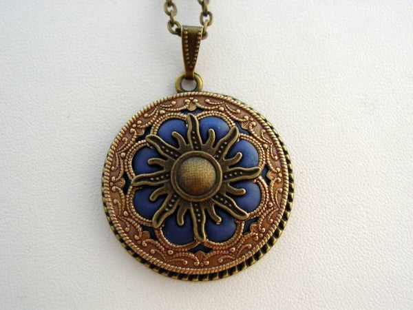 Victorian Mystical Sun Necklace, Sun Filigree Necklace, Unique Sun Pendant