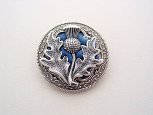 Filigree Scotland's National Flower Brooch, Victorian Style Thistle Brooch